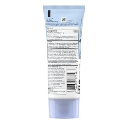 Neutrogena Ultra Sheer Dry-Touch Sunscreen Lotion SPF 100, Broad Spectrum UVA/UVB Protection, Lightweight & Non-Greasy, Oxybenzone-Free, Antioxidant, Travel Size, 3 fl oz Avelisse