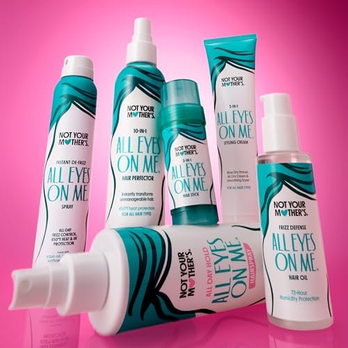 Not Your Mother's All Eyes On Me All-Day Hold Hairspray (2-Pack) - Strong Hold, Soft Styles, Humidity Shield with Shine, 8 fl oz Each Avelisse