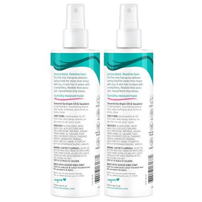 Not Your Mother's All Eyes On Me All-Day Hold Hairspray (2-Pack) - Strong Hold, Soft Styles, Humidity Shield with Shine, 8 fl oz Each Avelisse