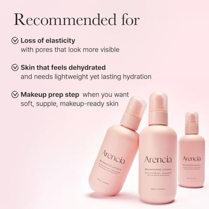 ARENCIA Red Smoothie Lotion 5 – Face Moisturizer with Niacinamide 5%, Collagen, Peptide Complex – Hydrating Skin Care, 6.76 fl oz Avelisse