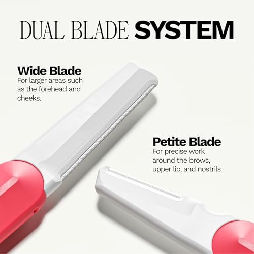 Jill Dermaplane Kit in Rose – Pre-Shave Cleanser, Post-Shave Moisturizer & 2 Disposable Blades Avelisse
