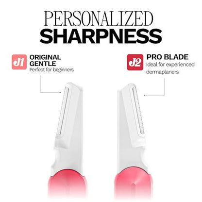 Jill Dermaplane Kit in Rose – Pre-Shave Cleanser, Post-Shave Moisturizer & 2 Disposable Blades Avelisse