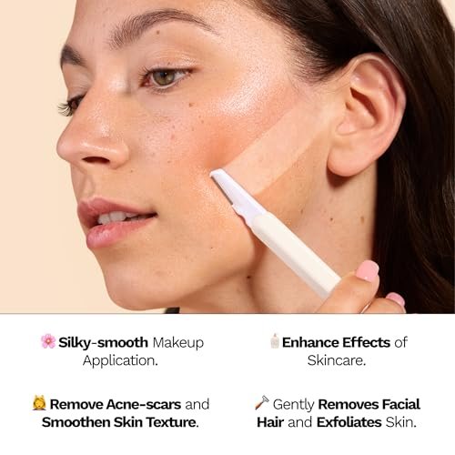 Jill Dermaplane Kit in Rose – Pre-Shave Cleanser, Post-Shave Moisturizer & 2 Disposable Blades Avelisse