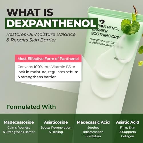 JUMISO D-Panthenol Barrier Soothing Cream – 5-Ceramide Complex + Cica + Squalane, Lightweight Gel Moisturizer for Sensitive & Acne-Prone Skin, 2.71 oz Avelisse
