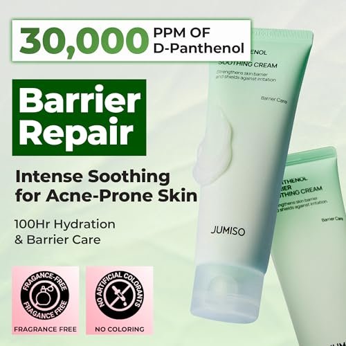 JUMISO D-Panthenol Barrier Soothing Cream – 5-Ceramide Complex + Cica + Squalane, Lightweight Gel Moisturizer for Sensitive & Acne-Prone Skin, 2.71 oz Avelisse