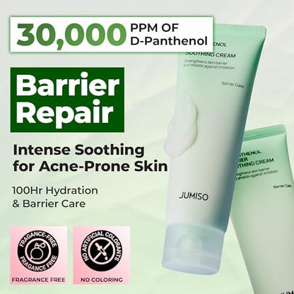 JUMISO D-Panthenol Barrier Soothing Cream – 5-Ceramide Complex + Cica + Squalane, Lightweight Gel Moisturizer for Sensitive & Acne-Prone Skin, 2.71 oz Avelisse