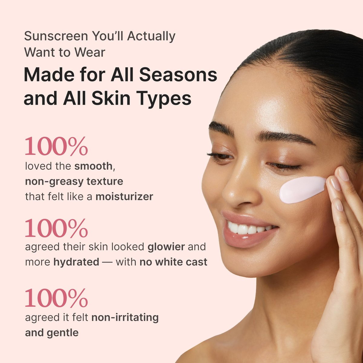 medicube No Cast Just Glow Collagen Sunscreen SPF 50 | Hydrating Korean Face Sunscreen with Peptide & Cica Avelisse