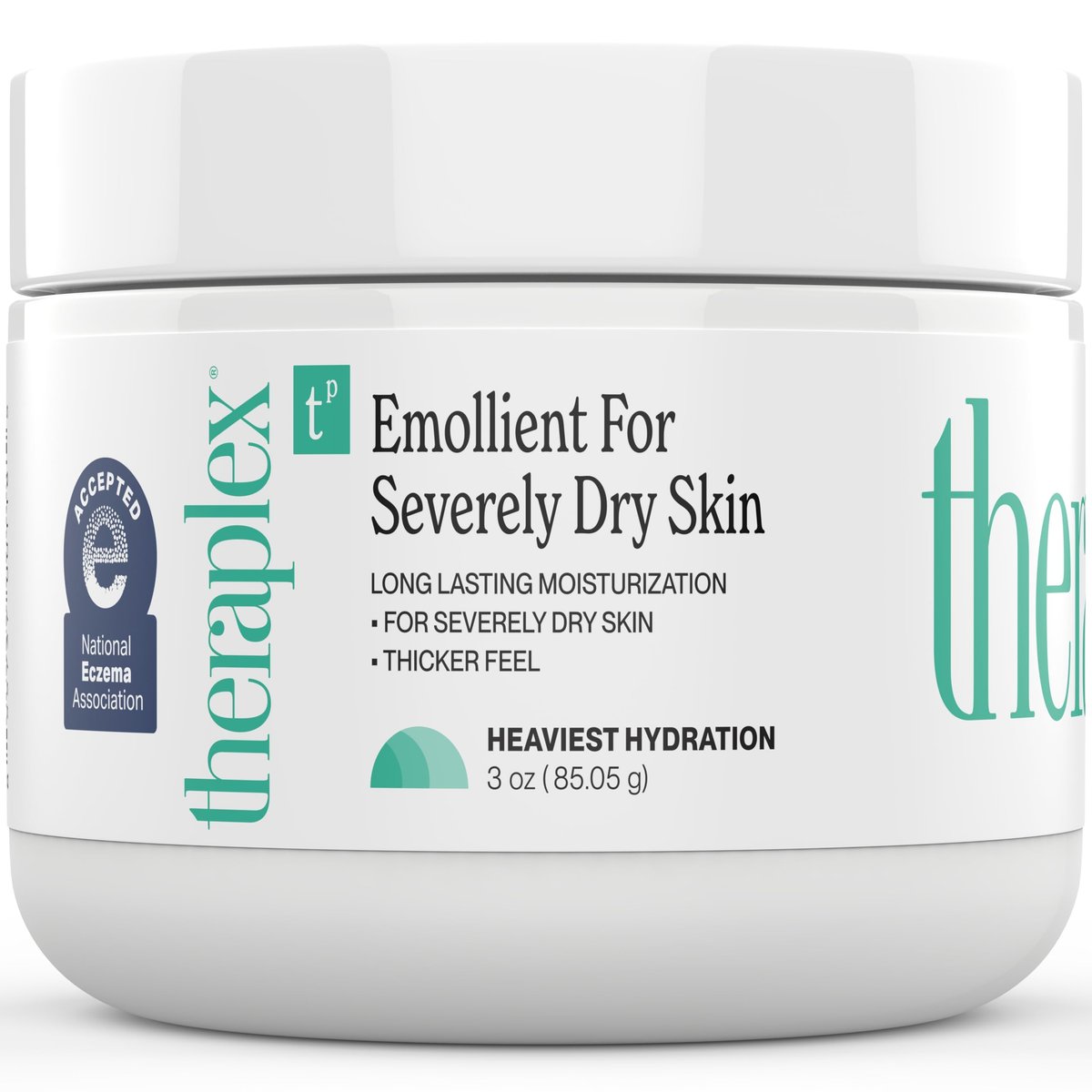 Theraplex Emollient Cream for Dry Skin – Heaviest Hydration, Fragrance-Free, Noncomedogenic (3 Oz) Avelisse