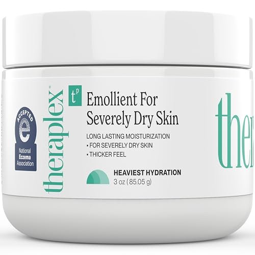 Theraplex Emollient Cream for Dry Skin – Heaviest Hydration, Fragrance-Free, Noncomedogenic (3 Oz) Avelisse