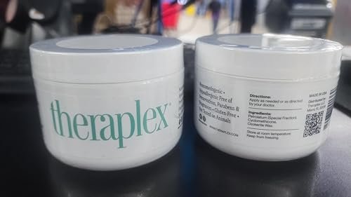 Theraplex Emollient Cream for Dry Skin – Heaviest Hydration, Fragrance-Free, Noncomedogenic (3 Oz) Avelisse