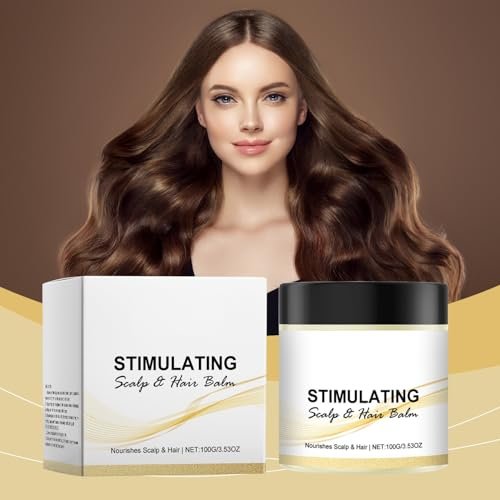 Stimulating Scalp and Hair Balm with Shea Butter & Mango Butter - 2 Pack, 1.77 Fl Oz Each Avelisse