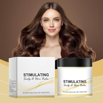 Stimulating Scalp and Hair Balm with Shea Butter & Mango Butter - 2 Pack, 1.77 Fl Oz Each Avelisse