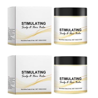 Stimulating Scalp and Hair Balm with Shea Butter & Mango Butter - 2 Pack, 1.77 Fl Oz Each Avelisse