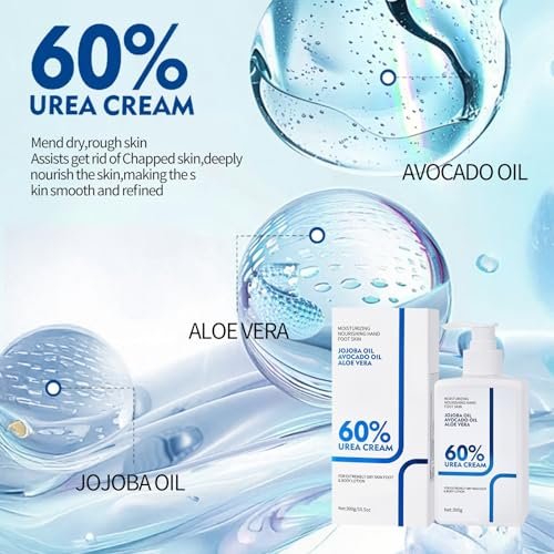 NIZENTA Urea Cream 60% Body Lotion 10.58 Oz – Intense Moisturizer for Extremely Dry Skin, Non-Greasy Formula - görsel 5