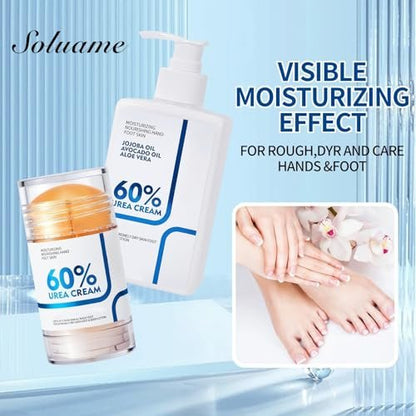 NIZENTA Urea Cream 60 Percent Body Lotion & Foot Care Stick – Deep Moisturizing for Dry Skin, Rapid Absorption, Smooth Skin, 6 Ounce (Pack of 2) Avelisse