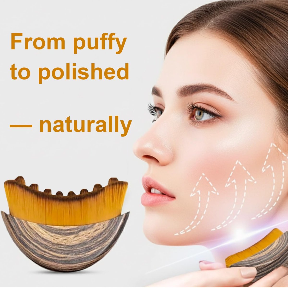 Stainless Steel Gua Sha Tool & Lymphatic Drainage Face Brush Set - TWPER Facial Massage Kit for Jawline Sculpting, Puffiness Lifting & Relaxation - görsel 3