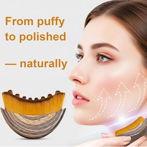 Stainless Steel Gua Sha Tool & Lymphatic Drainage Face Brush Set - TWPER Facial Massage Kit for Jawline Sculpting, Puffiness Lifting & Relaxation - görsel 4