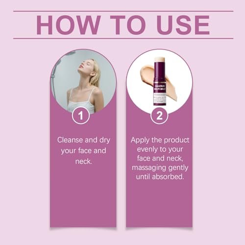 2Pcs Calcium Multi Balm - Korean Collagen Moisturizing Stick for Eyes, Neck, and Face | Hydrating & Anti-Aging Avelisse