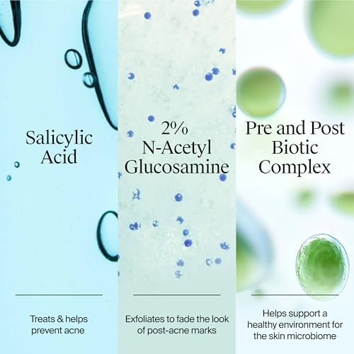 Neutrogena Evenly Clear Acne Gel Moisturizer with Salicylic Acid & N-Acetyl Glucosamine, Lightweight Non-Greasy Face Moisturizer for Acne-Prone Skin, 1.7 fl. oz - görsel 8