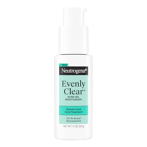 Neutrogena Evenly Clear Acne Gel Moisturizer with Salicylic Acid & N-Acetyl Glucosamine, Lightweight Non-Greasy Face Moisturizer for Acne-Prone Skin, 1.7 fl. oz - görsel 2