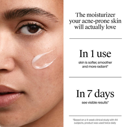 Neutrogena Evenly Clear Acne Gel Moisturizer with Salicylic Acid & N-Acetyl Glucosamine, Lightweight Non-Greasy Face Moisturizer for Acne-Prone Skin, 1.7 fl. oz