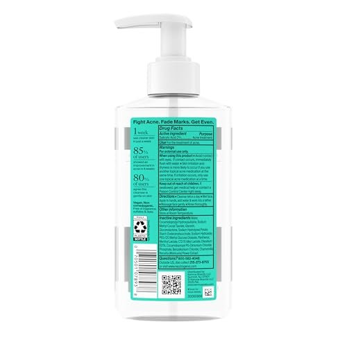 Neutrogena Evenly Clear Acne Cleanser with 2% Salicylic Acid & 2% PHA Exfoliant, Gentle Foaming Face Wash for Clogged Pores, Blackheads & Post-Acne Marks, 9.1 fl. oz - görsel 18
