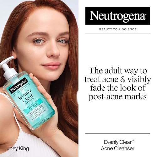 Neutrogena Evenly Clear Acne Cleanser with 2% Salicylic Acid & 2% PHA Exfoliant, Gentle Foaming Face Wash for Clogged Pores, Blackheads & Post-Acne Marks, 9.1 fl. oz - görsel 4