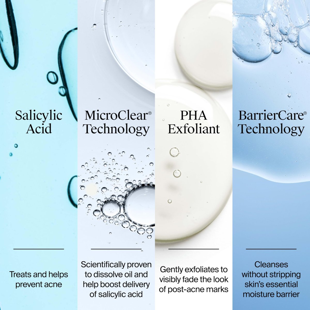 Neutrogena Evenly Clear Acne Cleanser with 2% Salicylic Acid & 2% PHA Exfoliant, Gentle Foaming Face Wash for Clogged Pores, Blackheads & Post-Acne Marks, 9.1 fl. oz - görsel 7