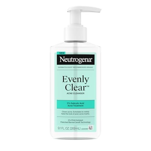 Neutrogena Evenly Clear Acne Cleanser with 2% Salicylic Acid & 2% PHA Exfoliant, Gentle Foaming Face Wash for Clogged Pores, Blackheads & Post-Acne Marks, 9.1 fl. oz - görsel 2