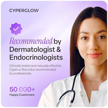 CYPERGLOW Cyperus Rotundus Skin Serum Oil – Natural Hair-Reducing & Shaving Oil for Women, Moisturising & Soothing, 1.01 Fl Oz Avelisse
