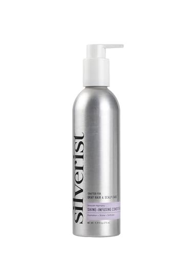 Silverist Smooth Harmony Shine Infusing Conditioner for Gray, Silver & White Hair – Silicone-Free with Hyaluronic Acid & Rice Protein, Frizz Control & Hydration, 9.29 oz Avelisse