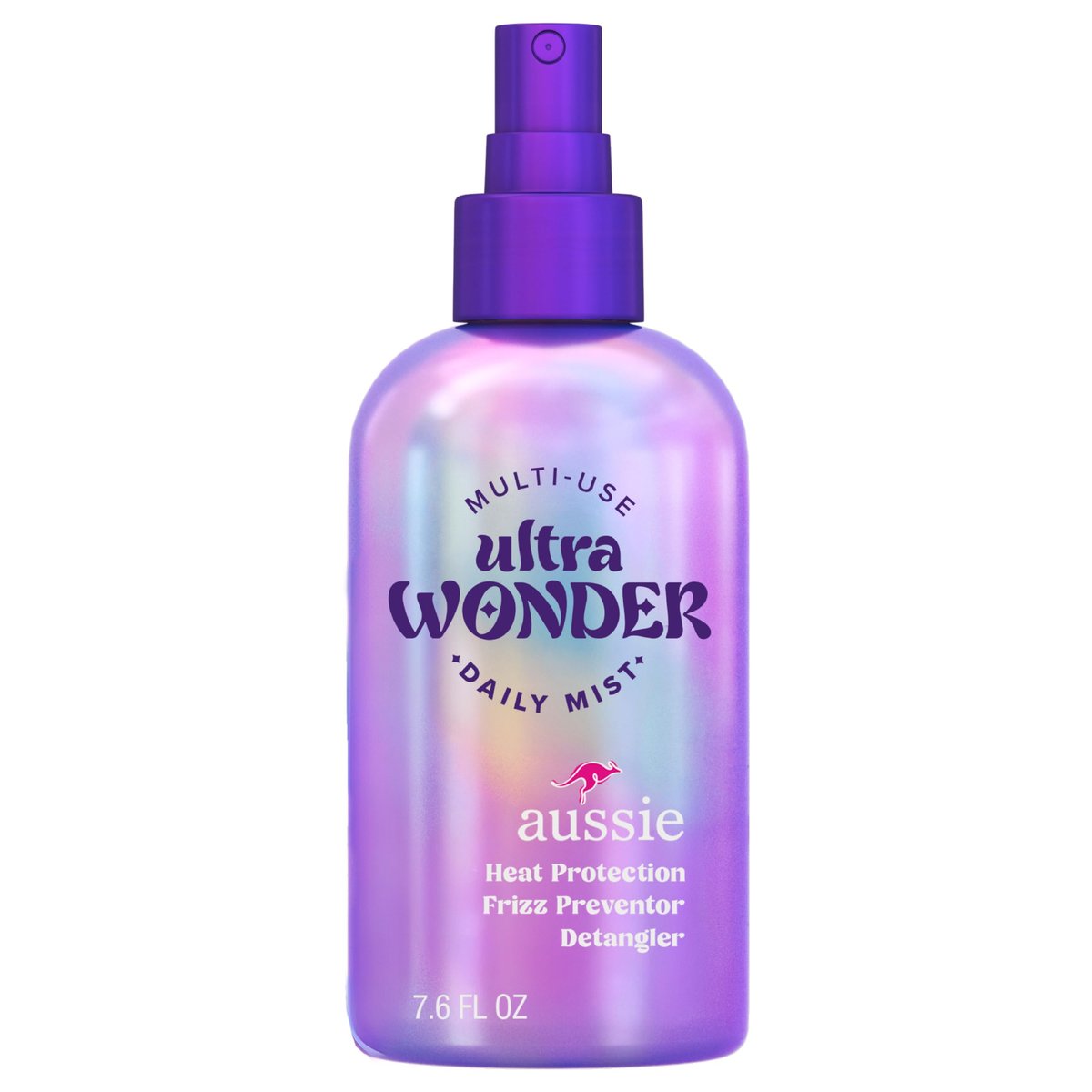 Aussie Ultra Wonder Daily Mist Lightweight Multi-Use Detangler – Silicone-Free, for All Hair Types and Curls, 7.6 oz - görsel 1