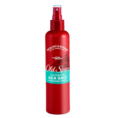 Old Spice Men's Sea Salt Hair Spray - Texturizing Finishing Spray for All Hair Types, Healthy & Strong with Vitamin E & Biotin, Medium Hold, 8.5 fl oz