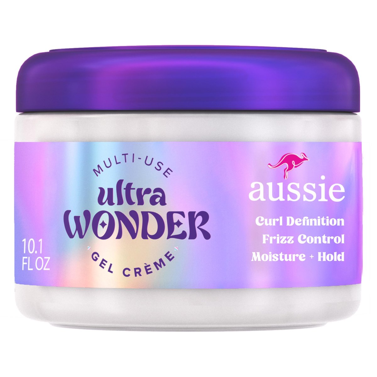 Aussie Ultra Wonder Gel Crème All-in-1 Moisturizing Hold Styler - Gel + Cream for All Hair Types and Curls, 10.1 oz - görsel 1