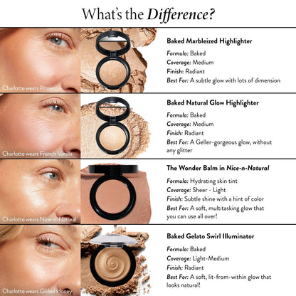 LAURA GELLER NEW YORK Baked Gelato Swirl Illuminator - Gilded Honey (0.15 oz) - Back from the Vault Avelisse