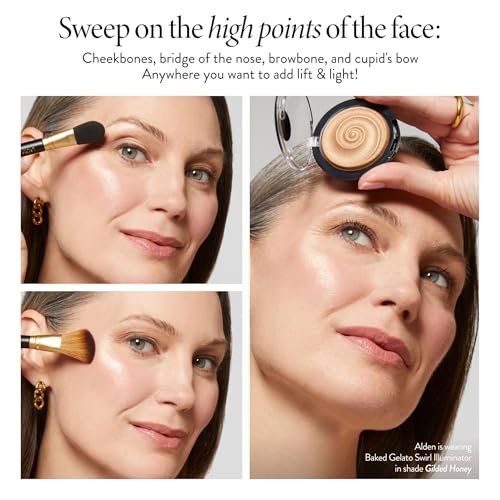 LAURA GELLER NEW YORK Baked Gelato Swirl Illuminator - Gilded Honey (0.15 oz) - Back from the Vault Avelisse