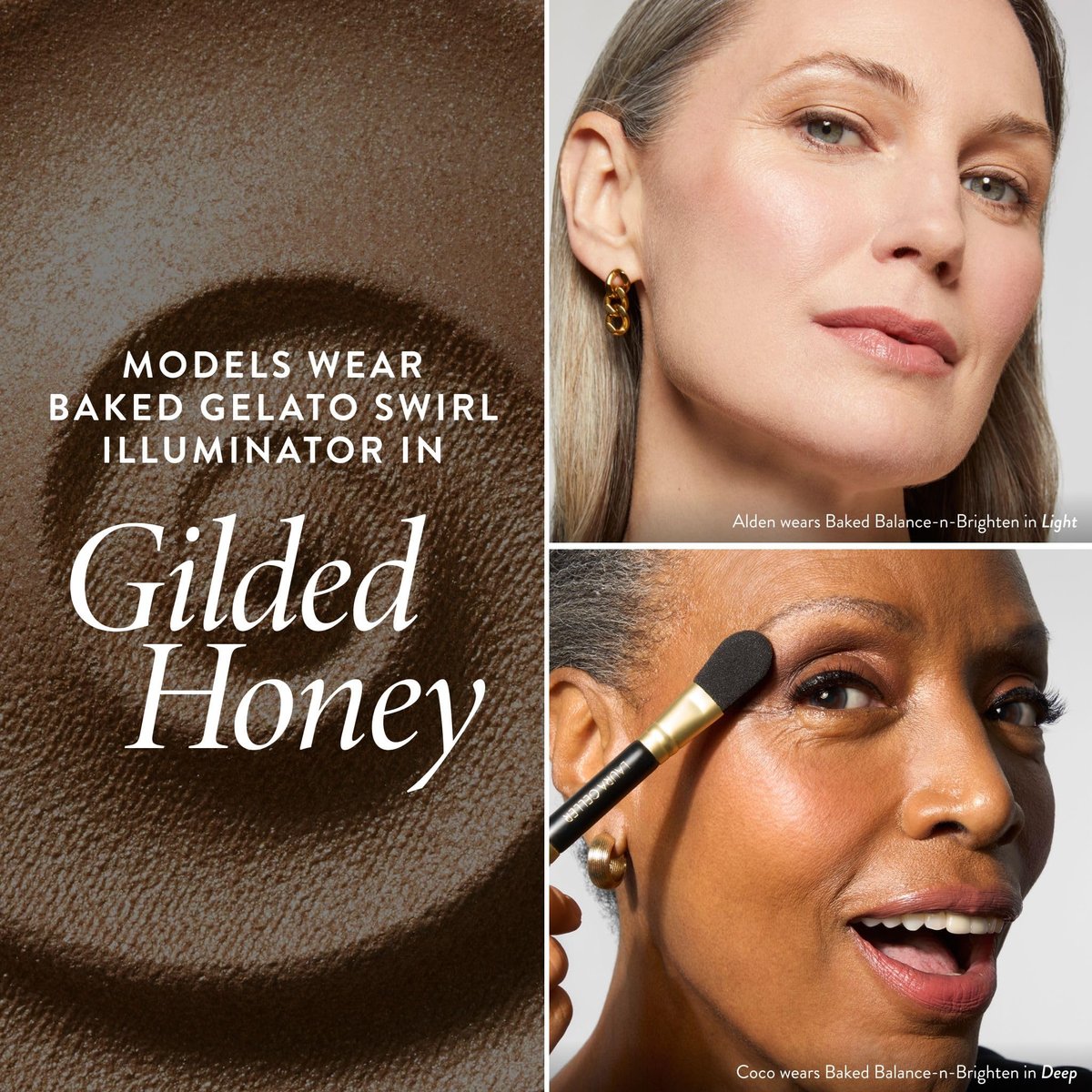 LAURA GELLER NEW YORK Baked Gelato Swirl Illuminator - Gilded Honey (0.15 oz) - Back from the Vault Avelisse