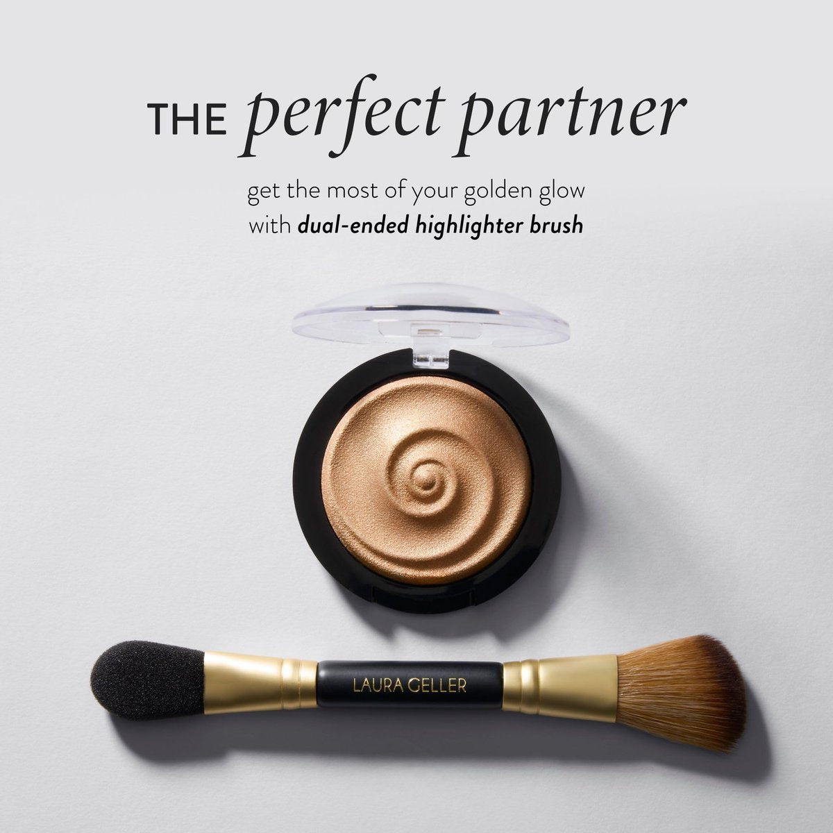 LAURA GELLER NEW YORK Baked Gelato Swirl Illuminator - Gilded Honey (0.15 oz) - Back from the Vault Avelisse