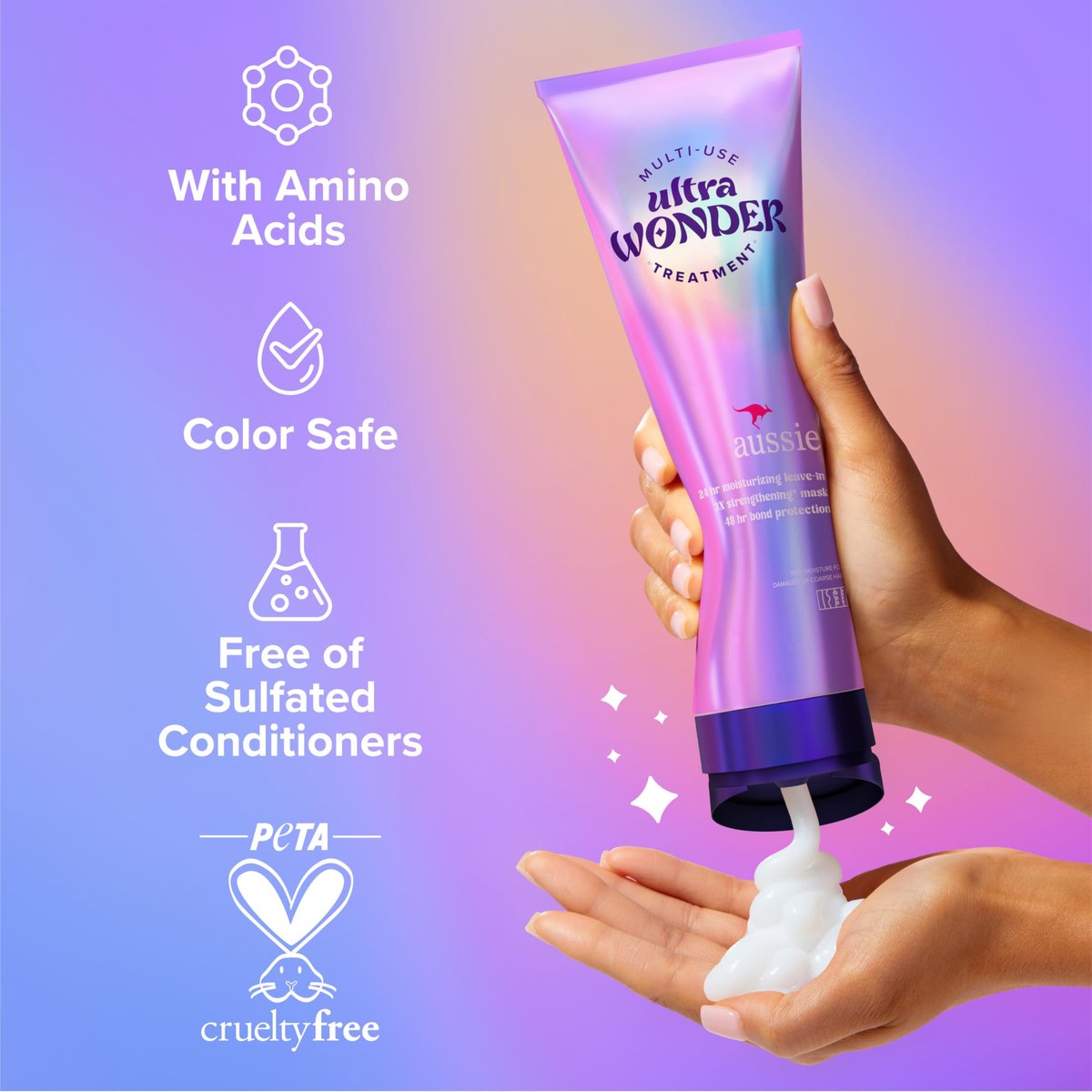 Aussie Ultra Wonder Treatment Leave-In and Pre-Wash with Amino Acids - 8 oz for All Hair Types & Curls - görsel 10