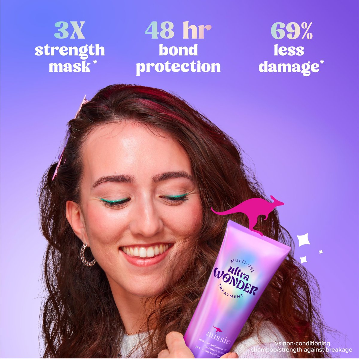 Aussie Ultra Wonder Treatment Leave-In and Pre-Wash with Amino Acids - 8 oz for All Hair Types & Curls - görsel 6