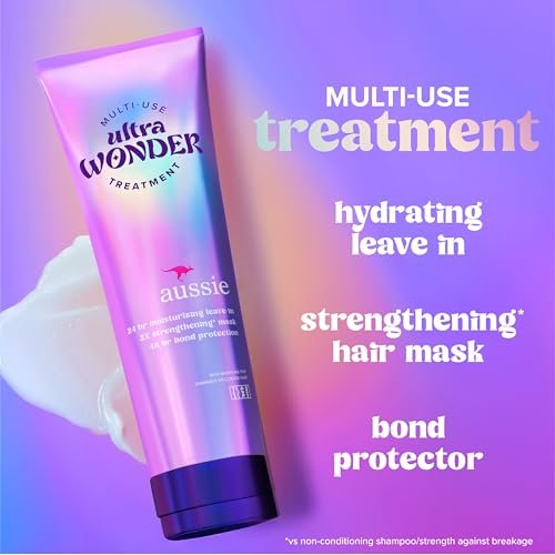Aussie Ultra Wonder Treatment Leave-In and Pre-Wash with Amino Acids - 8 oz for All Hair Types & Curls - görsel 3