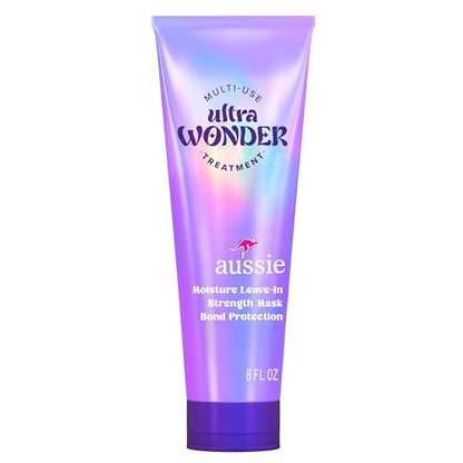Aussie Ultra Wonder Treatment Leave-In and Pre-Wash with Amino Acids - 8 oz for All Hair Types & Curls