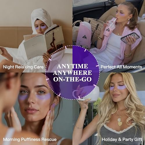 ICIKOL Grape Seed Collagen Under Eye Patches – Hydrating Eye Mask for Puffy Eyes, Dark Circles & Eye Bags (12 Pairs) - görsel 14