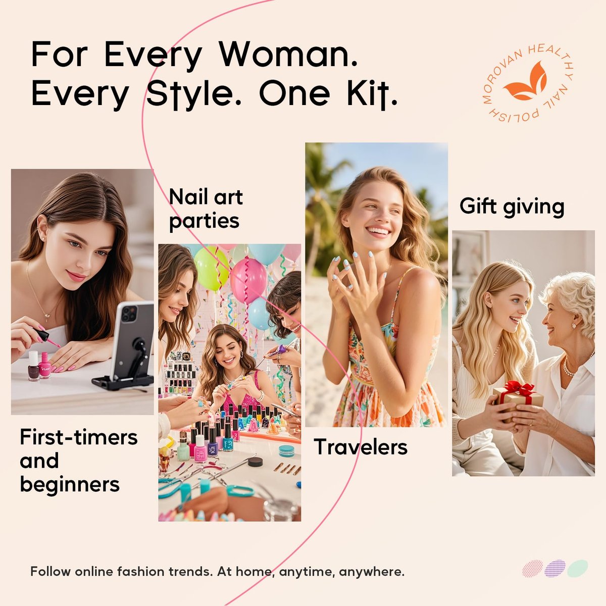 Morovan Poly Gel Nail Kit for Pretty Gift – Complete Extension Gel Nail Set with Nail Lamp, Slip Solution, and Professional Manicure Tools for Beginners at Home Avelisse