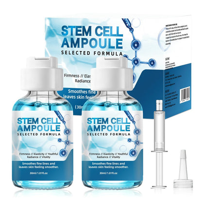 Stem Cell Serum for Face – 2 Pack Microneedling Serum Ampoule Booster for Anti-Aging, Wrinkles, Scars, Hydration & Rejuvenation, 1 fl oz Each Avelisse