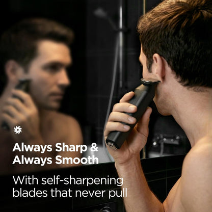 Yineel HC600 Beard Trimmer for Men - All-in-One Cordless Grooming Kit, Waterproof Electric Razor & Hair Clipper for Face, Mustache, Body, Nose Hair Trimming, Precision Blades, 17 Piece Set, Black Avelisse