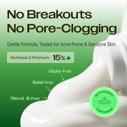 YUMU Cica Exosome Zinc Blemish Relief Cream - Face Moisturizer for Sensitive, Acne-Prone Skin - Lightweight, Oil-Free, Barrier Repair & Hydration - Korean Skincare (80 ml/2.70 fl.oz.) Avelisse