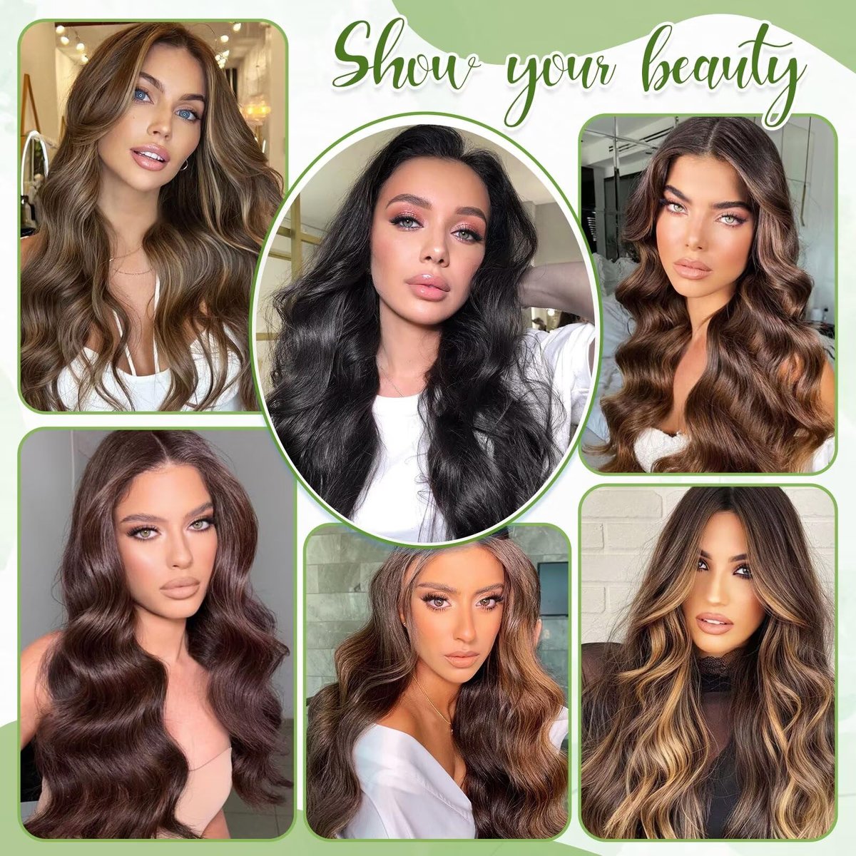 TOHASI Dark Brown Clip in Hair Extensions Real Human Hair 18inch 8pcs/70g Lightweight Straight Remy Human Hair Clip in Extensions for Women Seamless Dark Brown Human Hair Extensions Clip ins Double Wefts - görsel 13