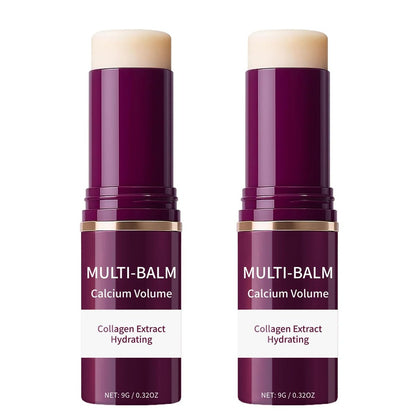 2-Pack Wrinkle Bounce Calcium Multi-Balm Stick – Collagen Moisturizing Multi Balm for Under-Eye, Forehead, Neck – Hydrating, Firming & Plumping Skin Care
