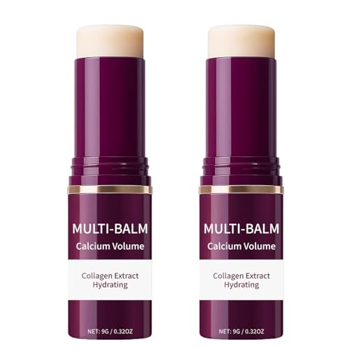 2-Pack Wrinkle Bounce Calcium Multi-Balm Stick – Collagen Moisturizing Multi Balm for Under-Eye, Forehead, Neck – Hydrating, Firming & Plumping Skin Care - görsel 2